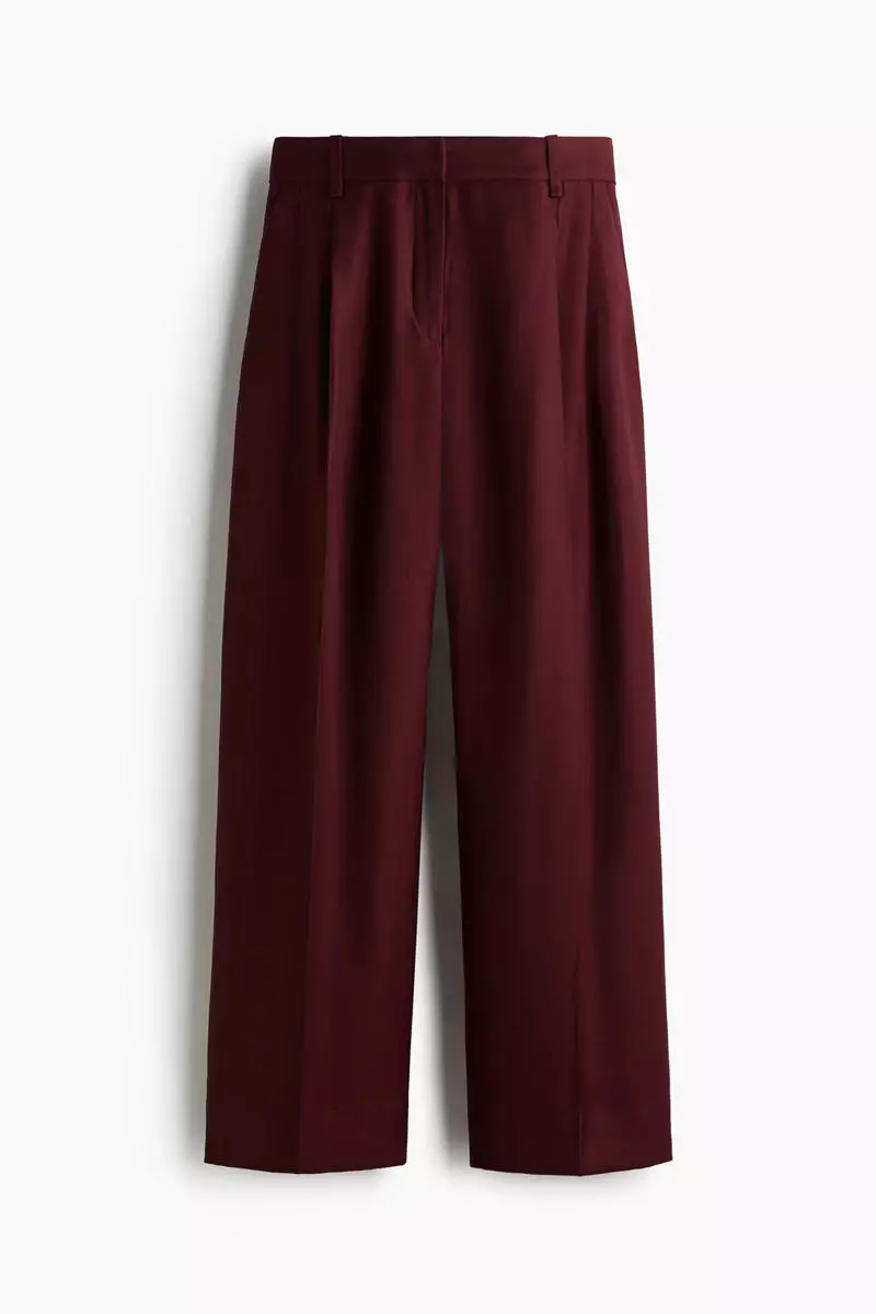 Wide tailored trousers