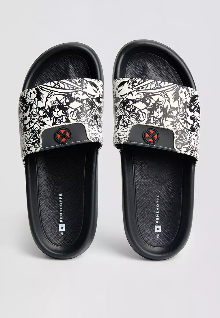 Buy Penshoppe Marvel X-Men Men's Printed Slides 2026 Online | ZALORA ...