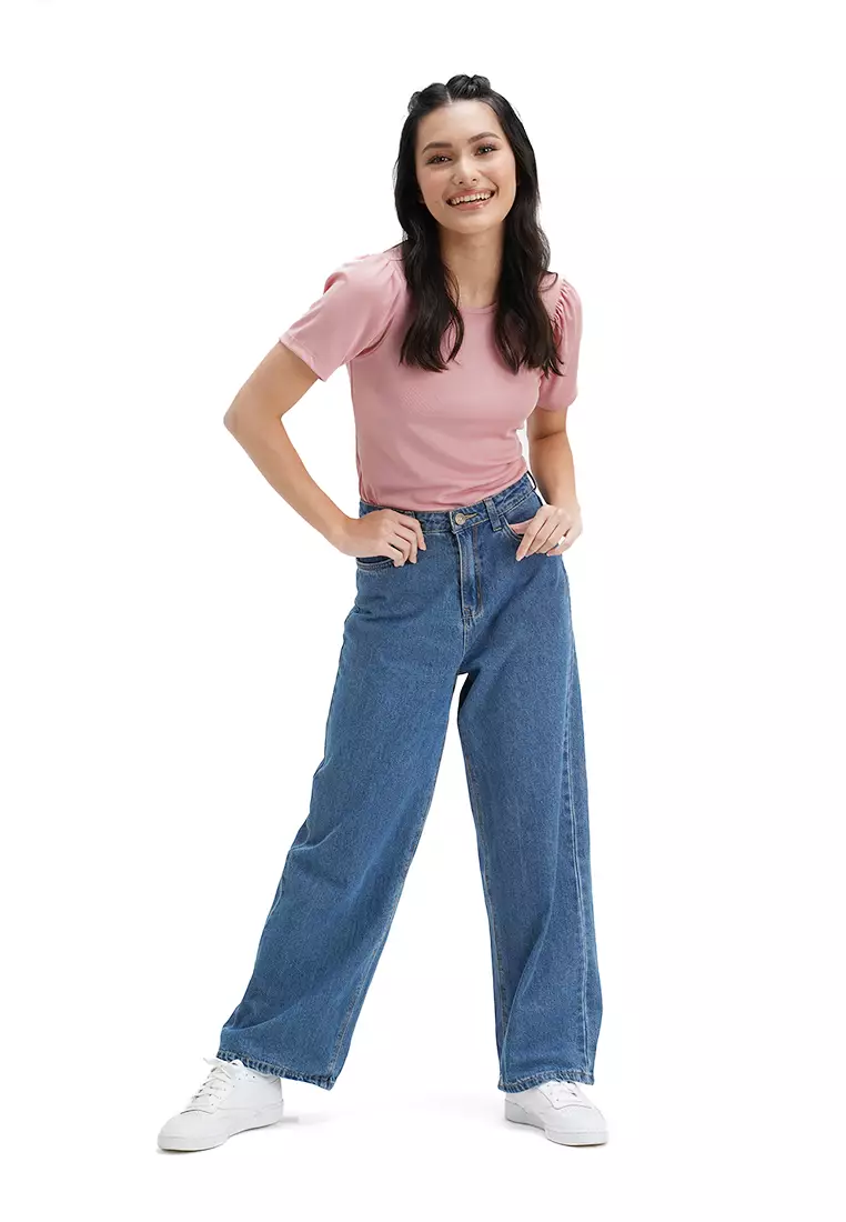 Maong pants for ladies sales