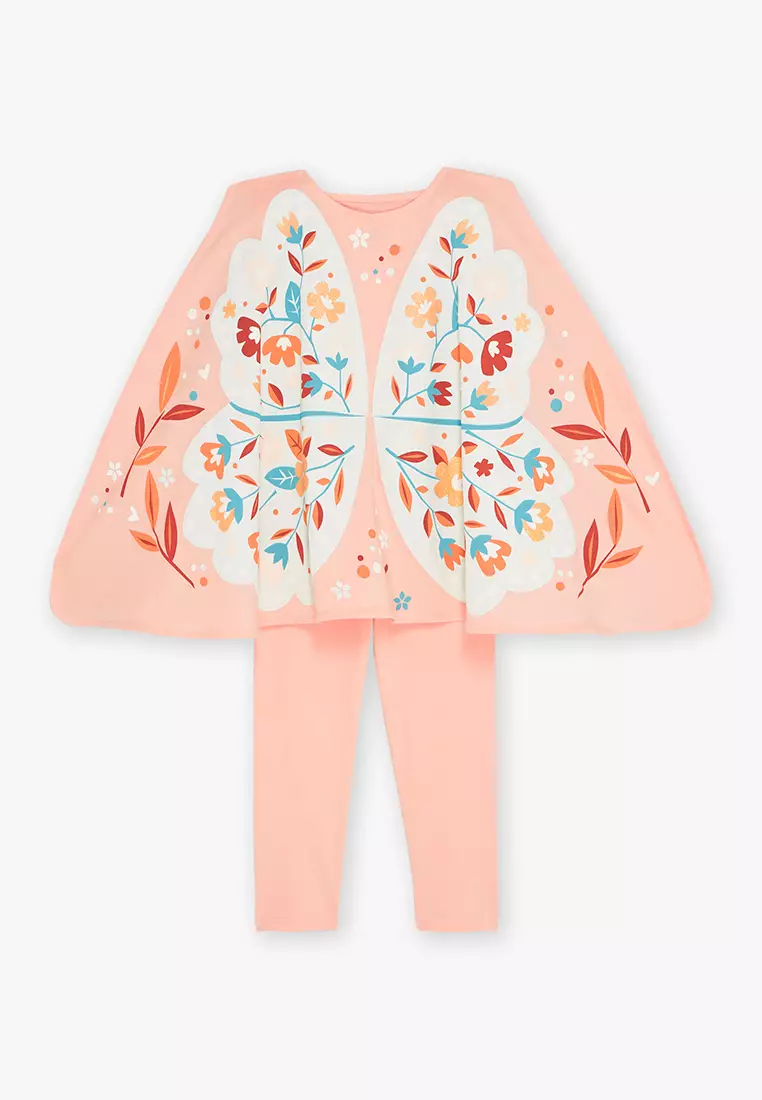 Pyjamas Set with mask and Fairy printed Cape
