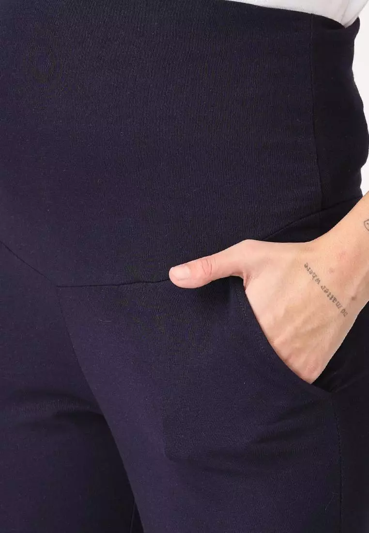 Comfy Maternity Joggers Navy Blue