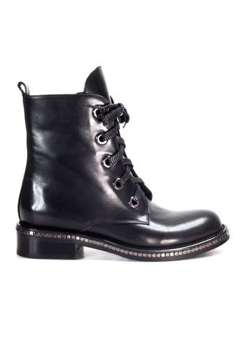 Shu Talk black Amaztep Causal Mid-calf leather Boots 6E29BSH3F3177CGS_1