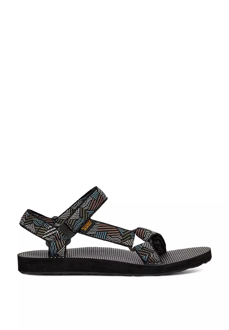 Teva black and white sandals clearance