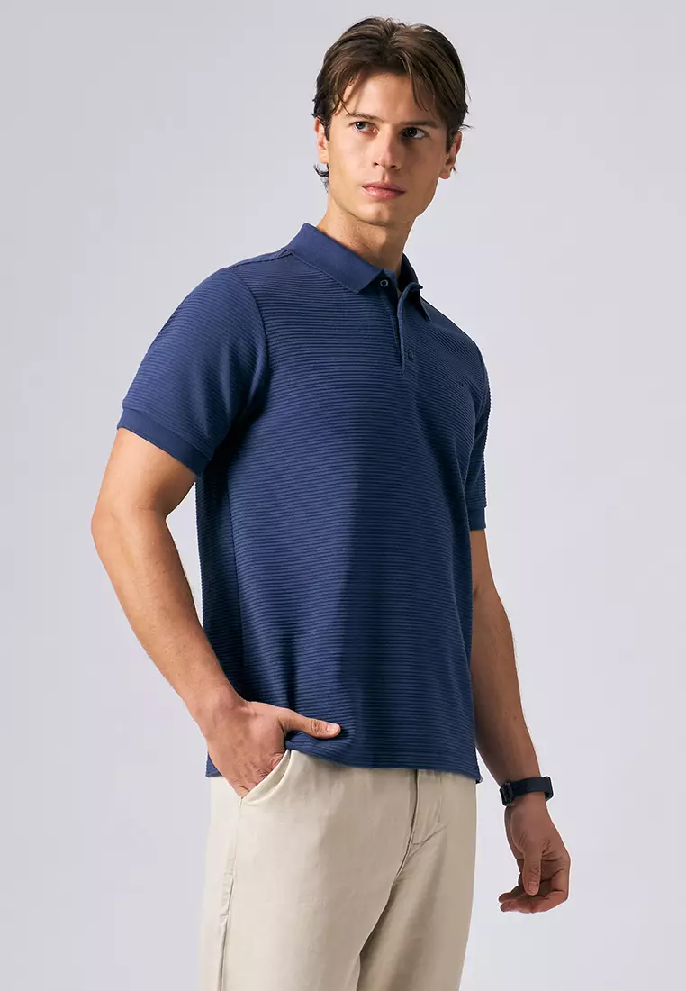 O.O.O. Textured Polo Shirt