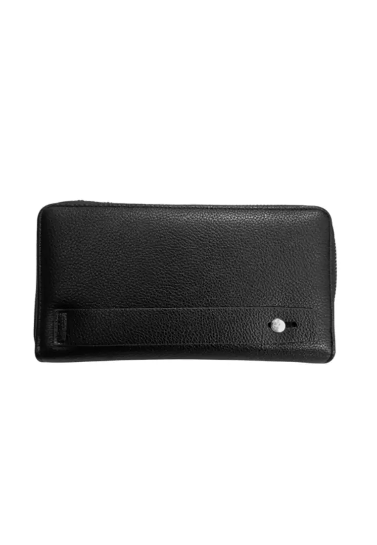 Athena Dompet Clutch Wanita Many Space Material Leather Kulit ORIGINAL - Black