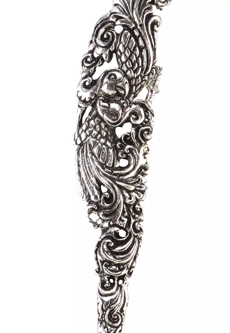 Aksesoris Rambut Wanita Tusuk Konde Carving Silver