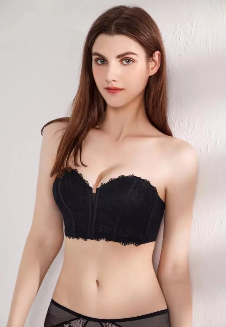 Sexy Lace Push Up Bra For Women Strapless Top With Small Breasts