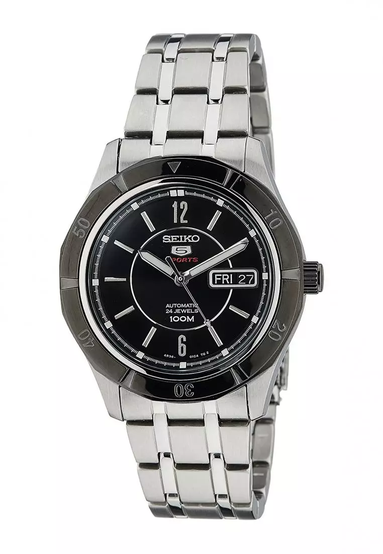 Jam Tangan Pria Seiko 5 Original Garansi Resmi Strap Stainless Steel Silver SRP297 SRP297K1 silver