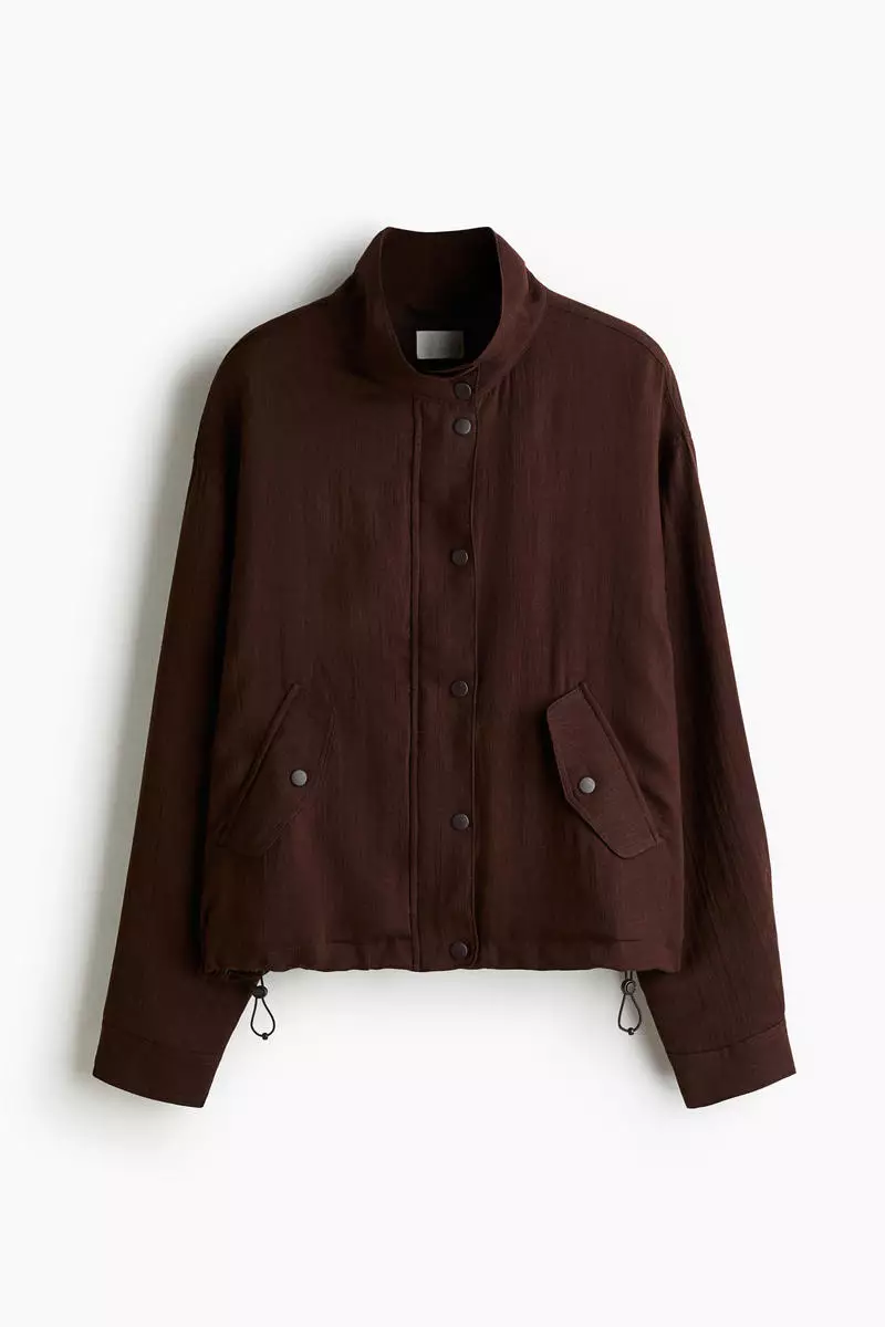 Linen-blend jacket