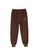 Its Me brown Elastic Waist Warm Casual Pants (Plus Cashmere) 45530AA49060EAGS_1
