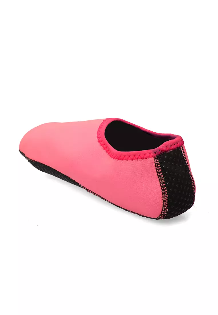 Sepatu Pantai Wanita Slip On Lembut Design Simple Casual - Pink