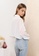 Public Desire white X Amber Gill Sheer Cropped Shirt 000D7AA40CBED0GS_5
