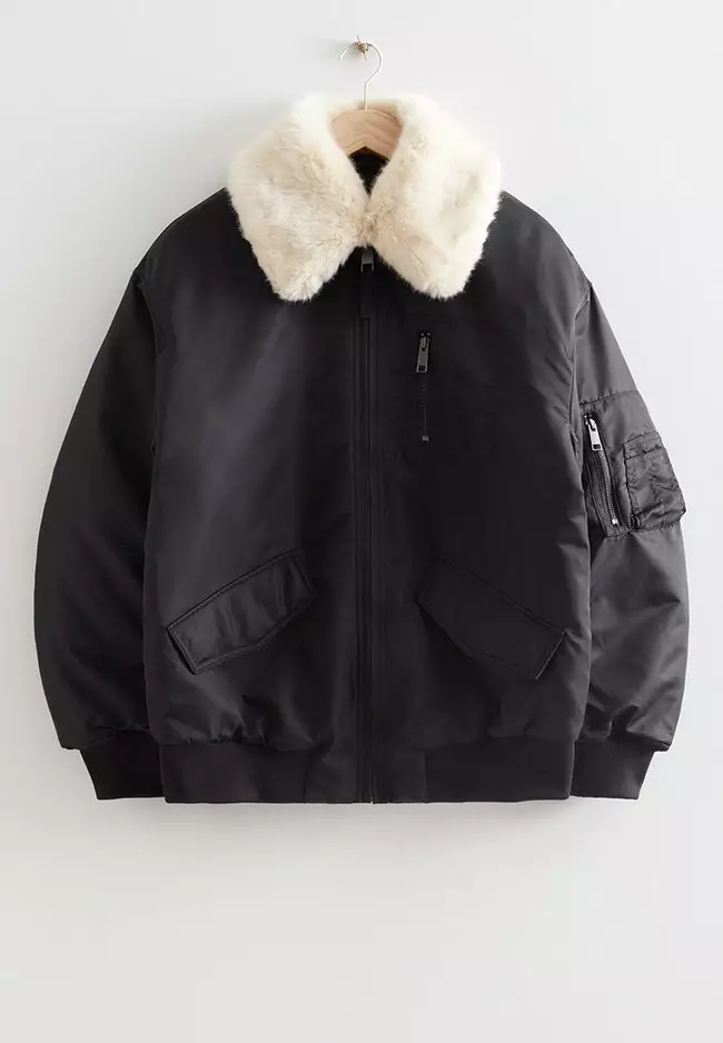 Fur pilot shop jacket
