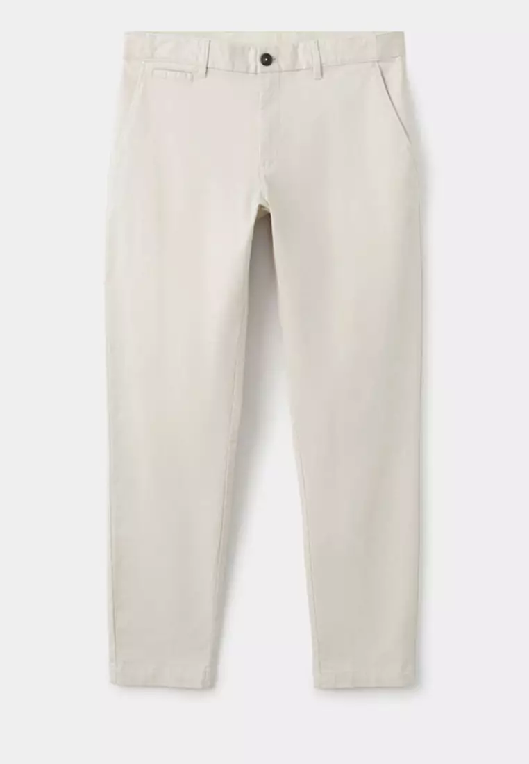 Prato Cropped Tapered Chino Trousers