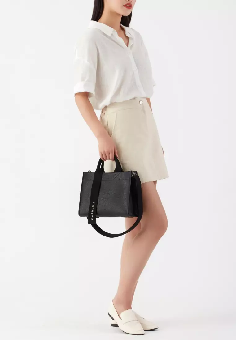 CINDY Vegan Leather Crossbody Bag All Black