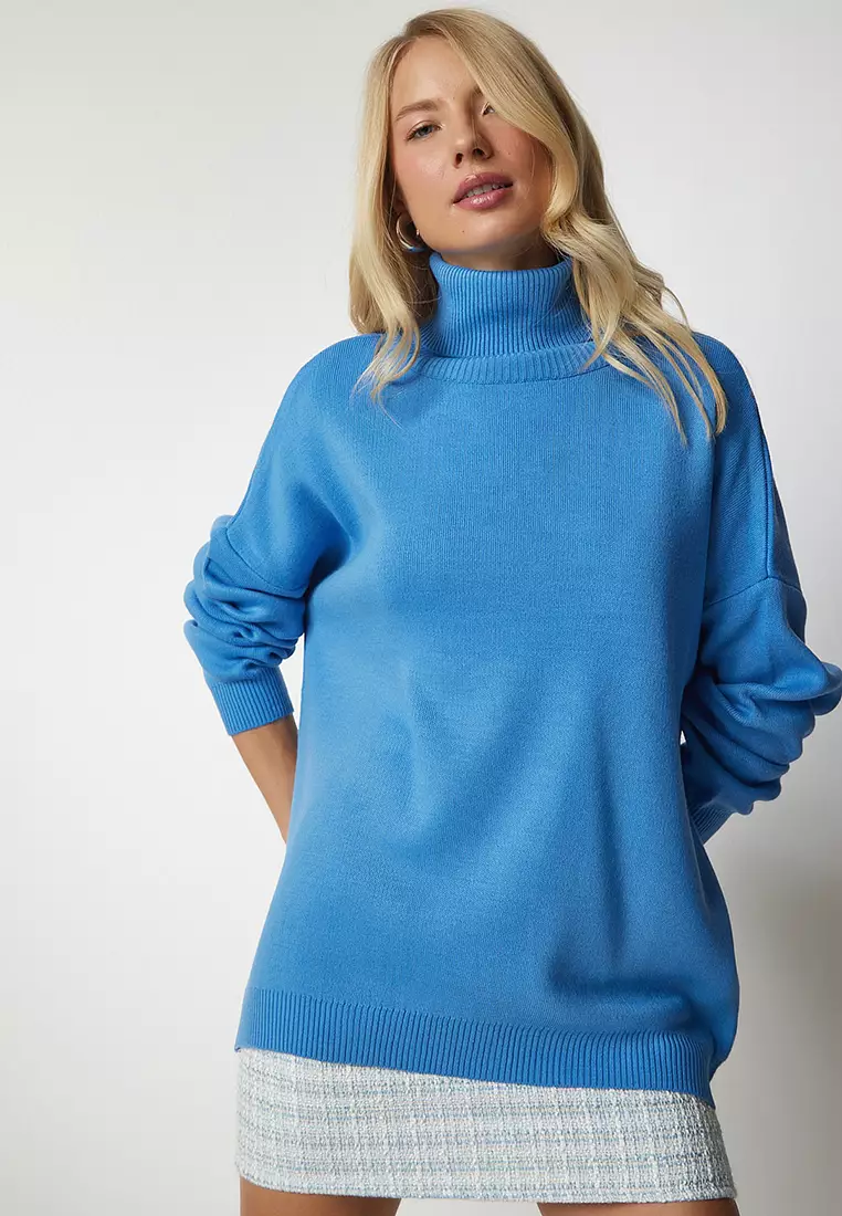 Turtleneck Oversized Knit Sweater