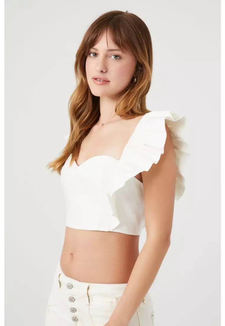 Ruffle tank top forever 21 hot sale