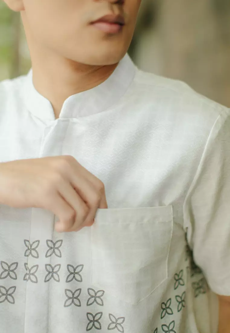 My Aksa Batik Pria Kemeja Pendek Koko Dobby Altan Alya Raya Series