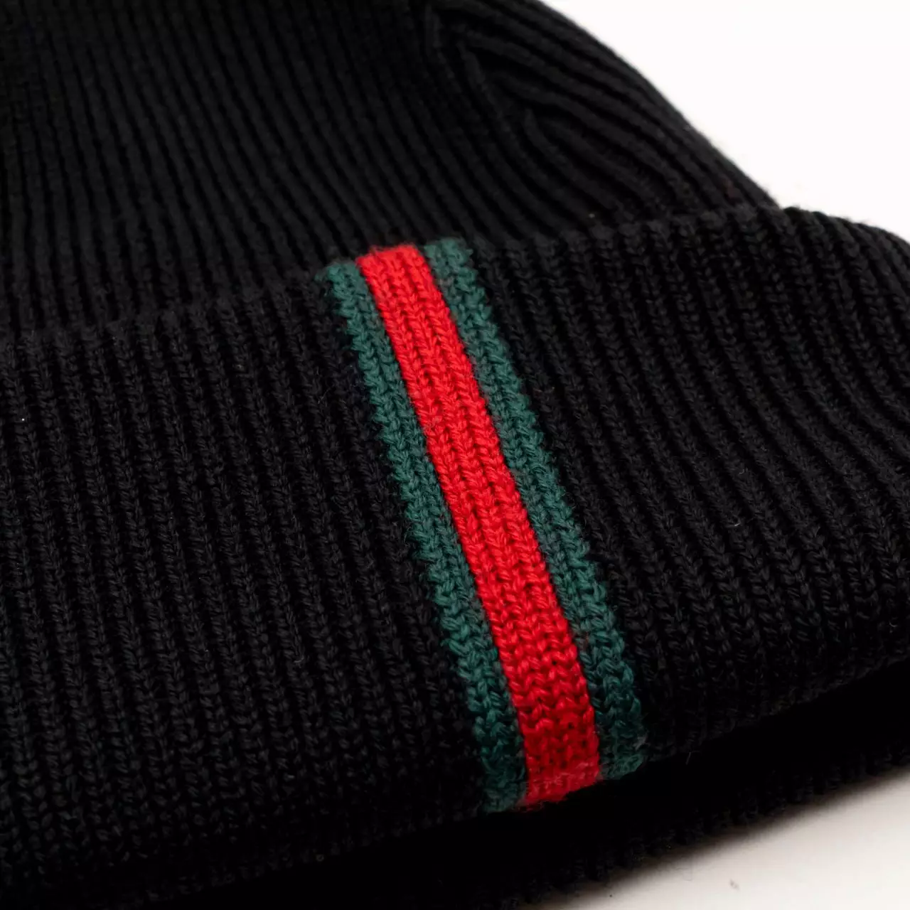 Wool Hat With Web Beanies Black