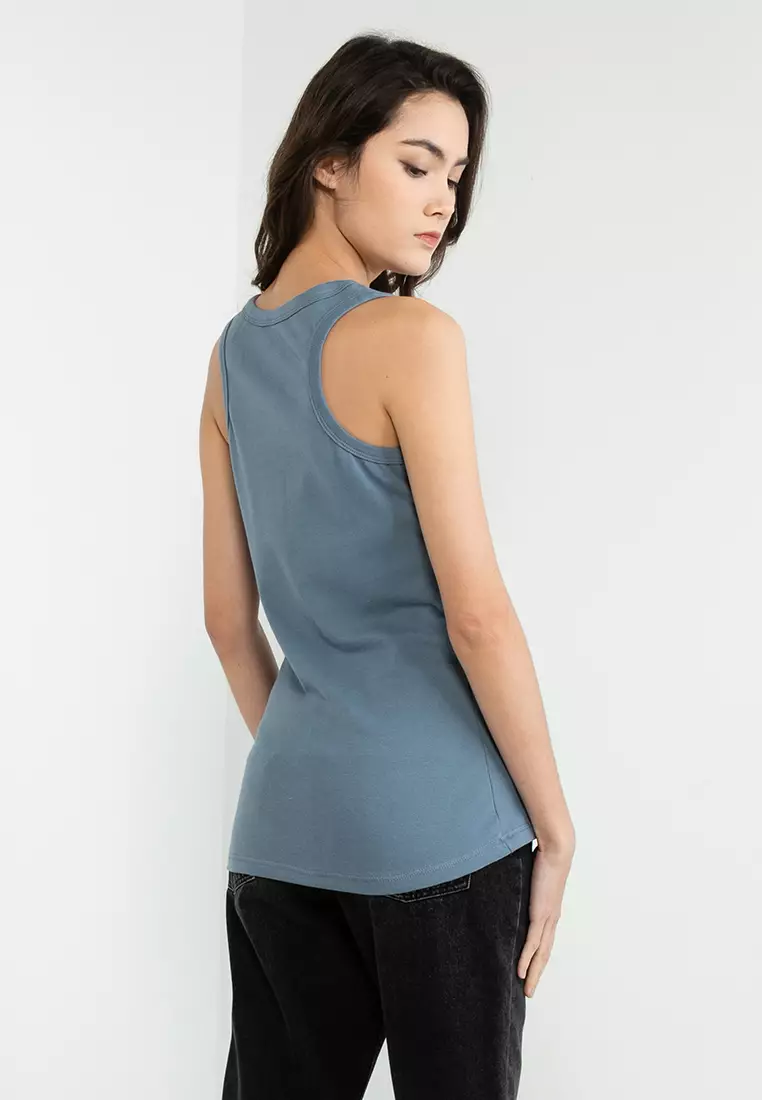 Ultra Classic Racer Font Rib Knit Tank