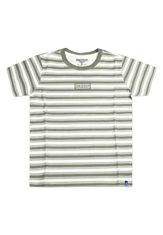 Kids Boys Round Neck Short Sleeve Stripe Tees