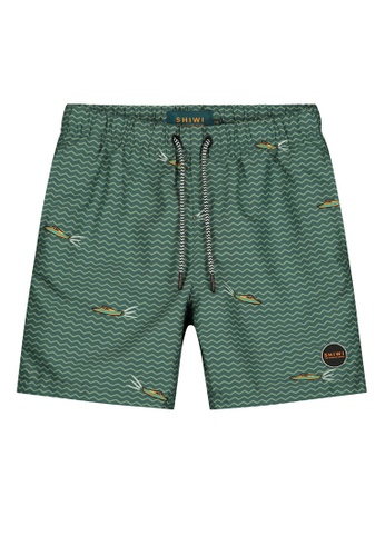 Shiwi green Boys Printed Swim Shorts 8C91BKAB58DB9DGS_1