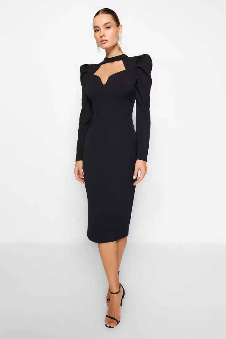 Fitted wrap dress hotsell