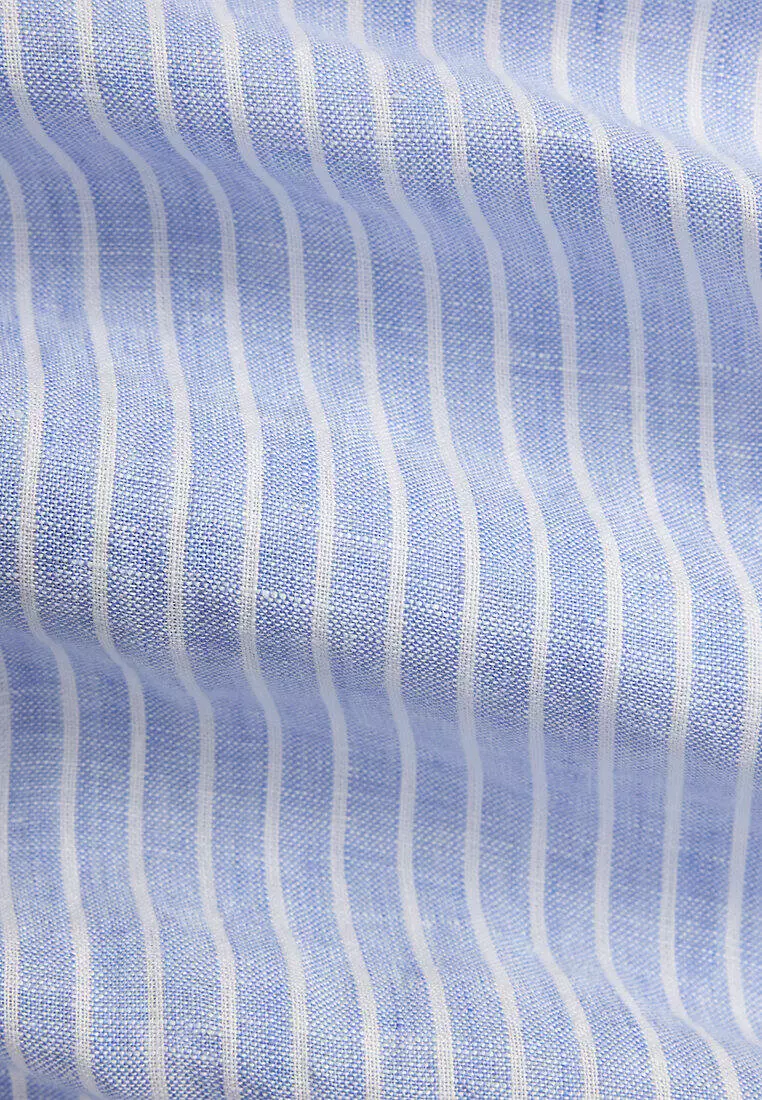 Classic Fit Striped Linen Shirt