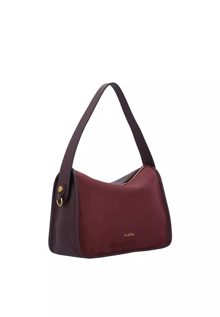 Buy Carlo Rino CR Valeria Crossbody Bag - Maroon 2026 Online | ZALORA