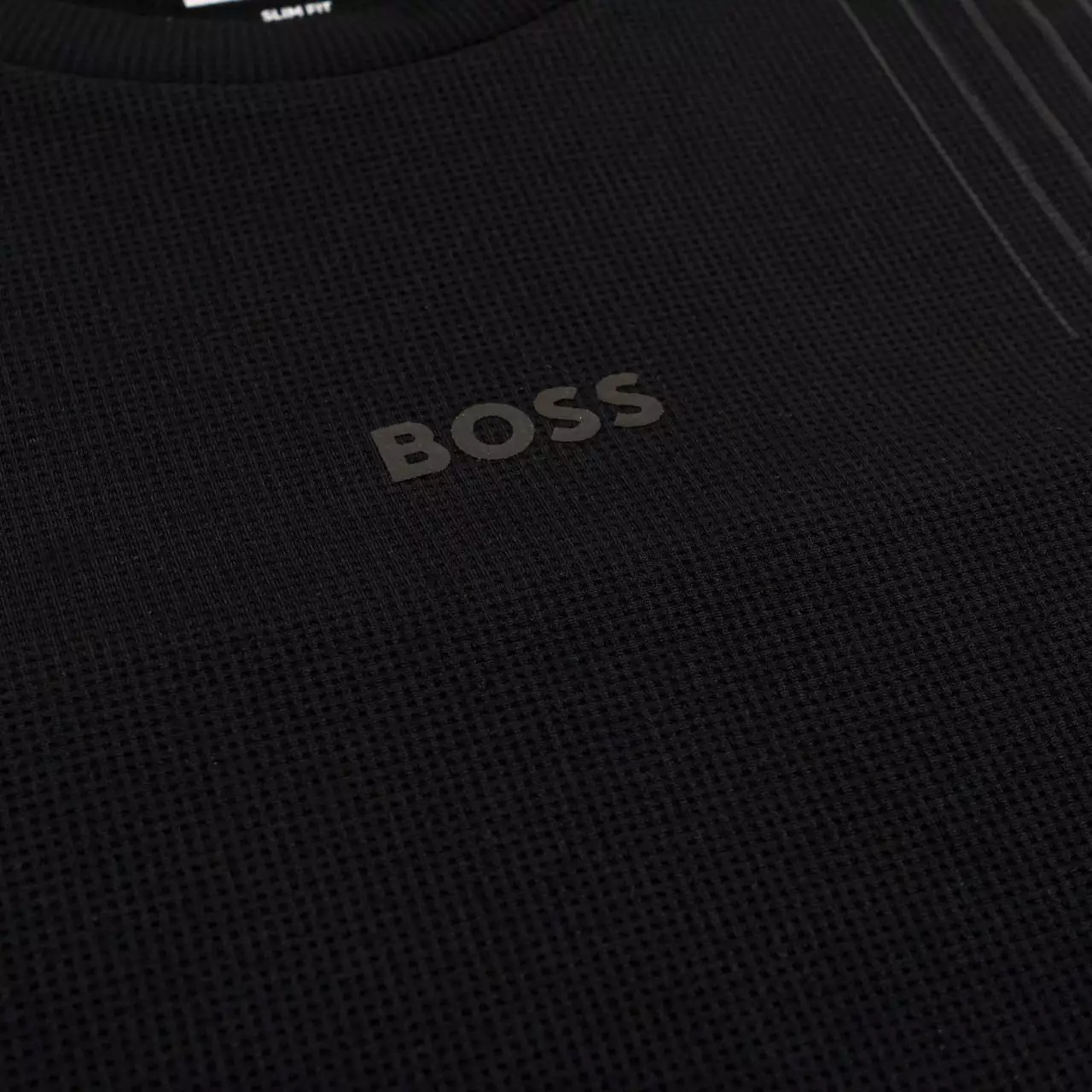 Active Push Slim Fit Crew Neck T-Shirt Black