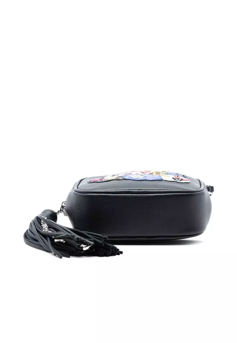 Pre-Loved Saint Laurent Mini Embroidered Nappa Love Blogger Camera Bag