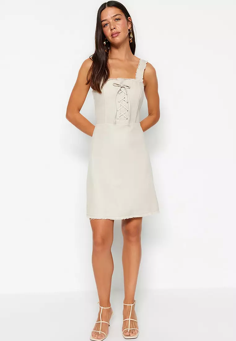 Lace-Up Detailed Dress