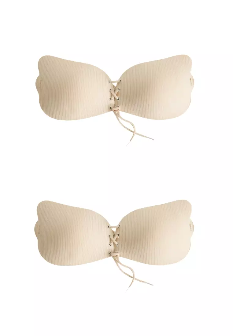 Love Knot Love Knot [2 Packs] Nu Bra Super Extra Push Up Nubra Seamless  Invisible Reusable Adhesive Stick on Wedding Strapless Bra Tube Bra in  Beige 2024, Buy Love Knot Online