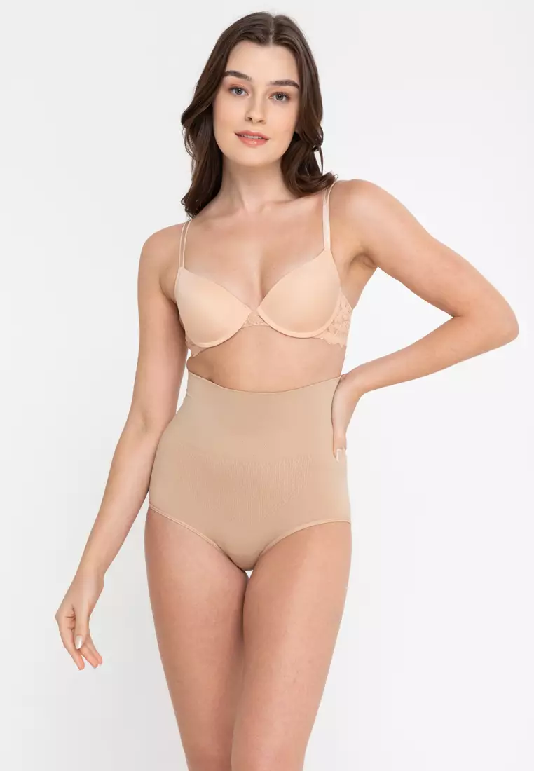 Buy Golden Ticket Super Savers Push-up Lace Stretchy Back Beige