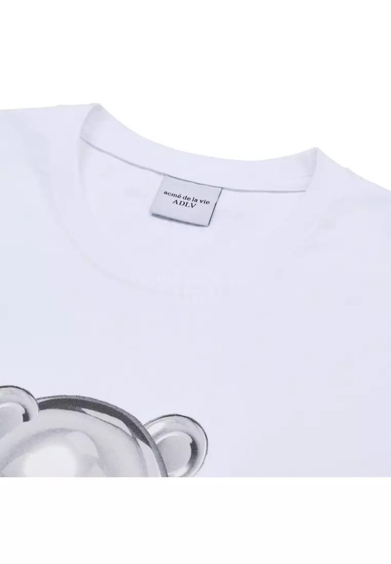 ADLV Metal Bear Short Sleeve T-Shirt White