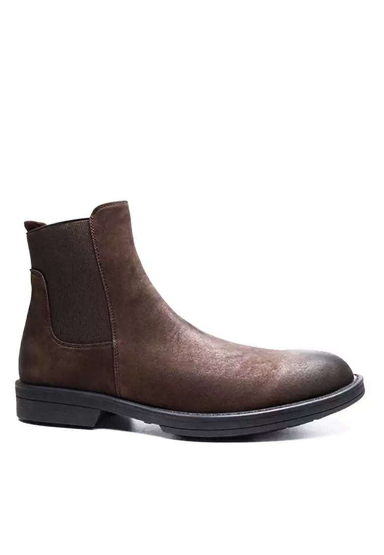 Dark Suede Chelsea boots