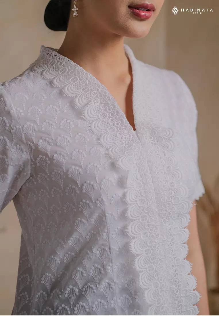 Hadinata Batik Wanita Kebaya Mahima White