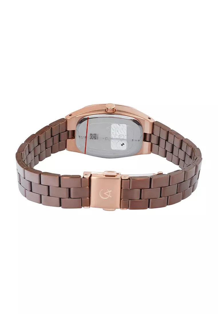 Alexandre Christie Passion - Jam Tangan Analog Wanita - Rosegold Case Brown Dial Stainless Steel - 2B53LDBROBO