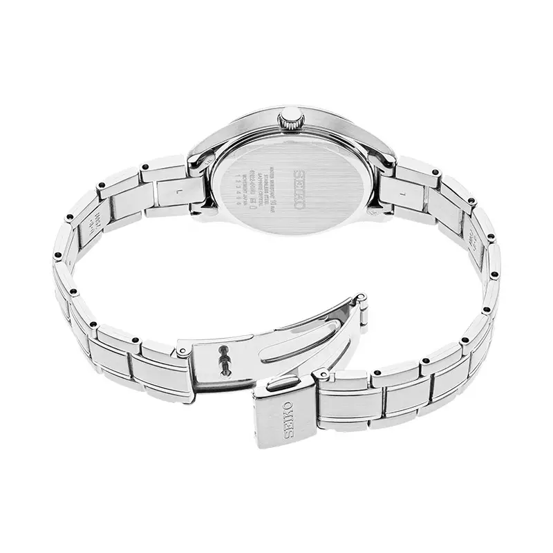 Jam Tangan Wanita Seiko Classic SUR425P1 Discover More Blue Dial Stainless Steel Strap