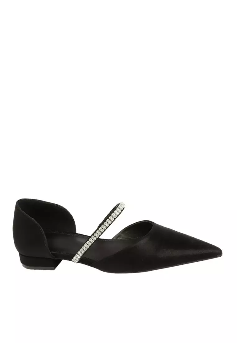 Discount on Twenty Eight Shoes  shoes - SKU: VANSA Fashionable Imitation Rhinestone Chain Low Heel VSW-F-238-1
