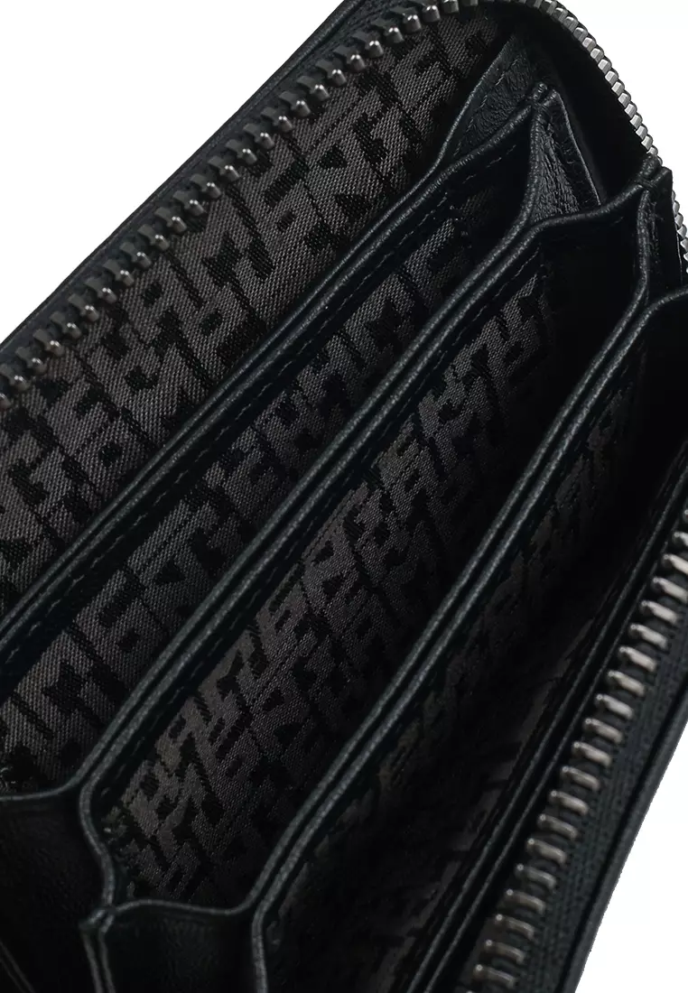 Le Pliage Cuir Zipped Card Holder (tr)