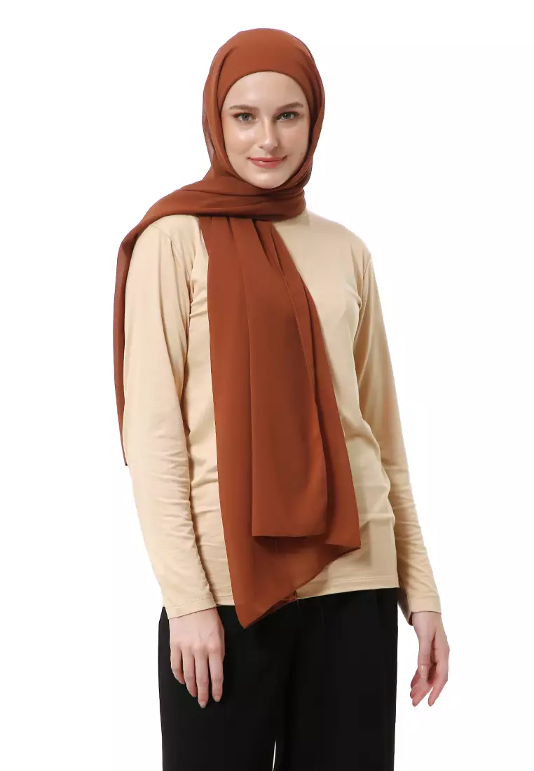 Zhalika Phasmina Motif Polos High Premium Quality - Chocomy