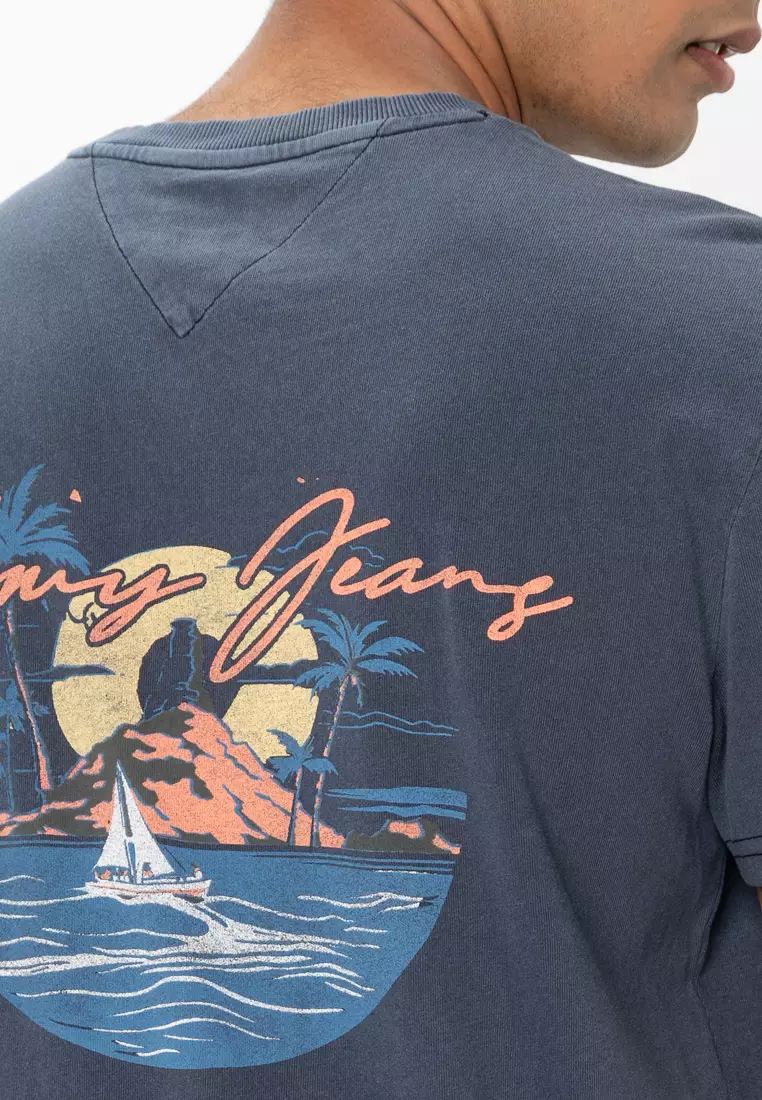 Sailing Print Back Graphic T-Shirt - Tommy Jeans