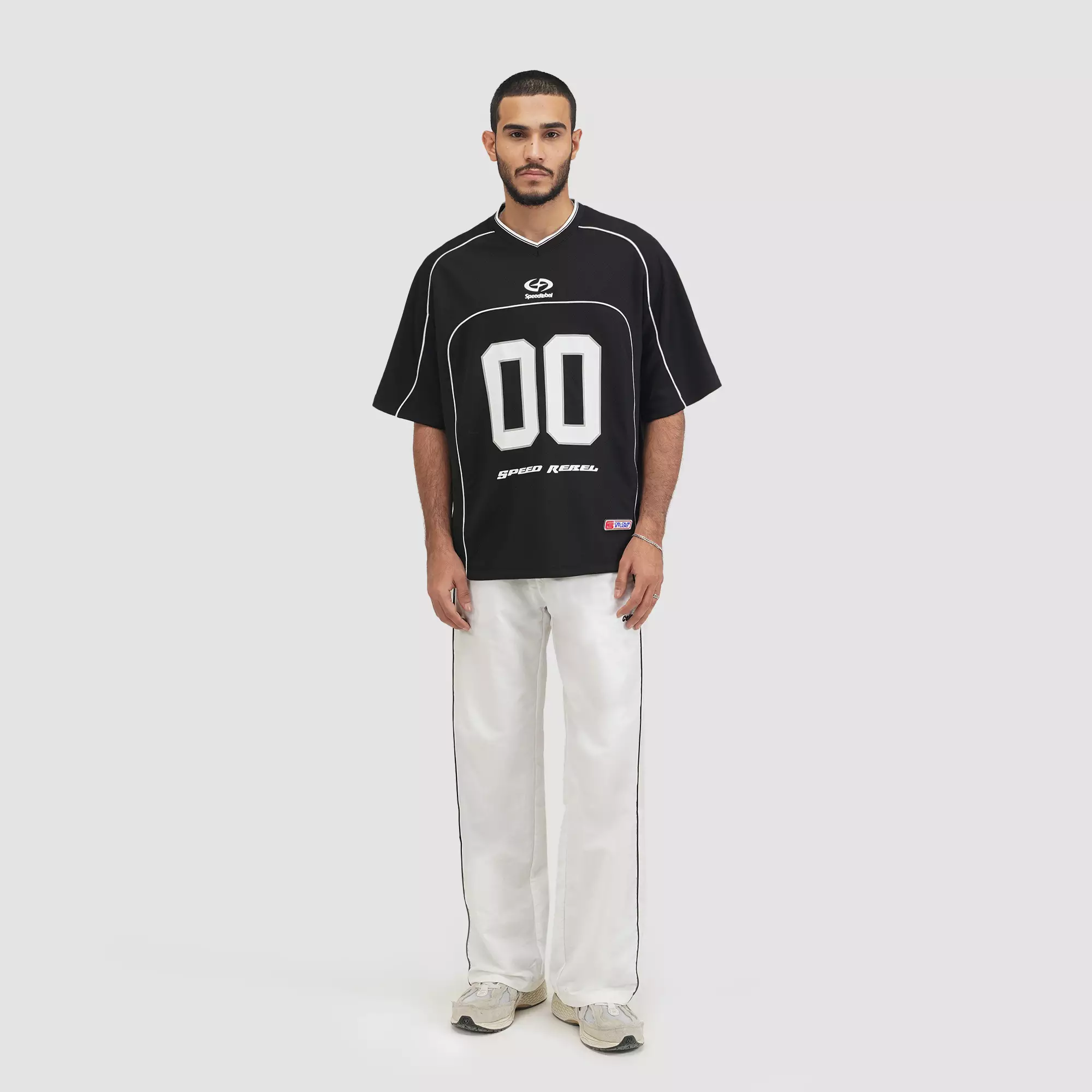 CELCIUS Speed Rebel Embroidery Kaos Jersey LIN001393C Hitam