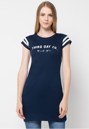 Mini Dress Thirddayco T Shirt Navy