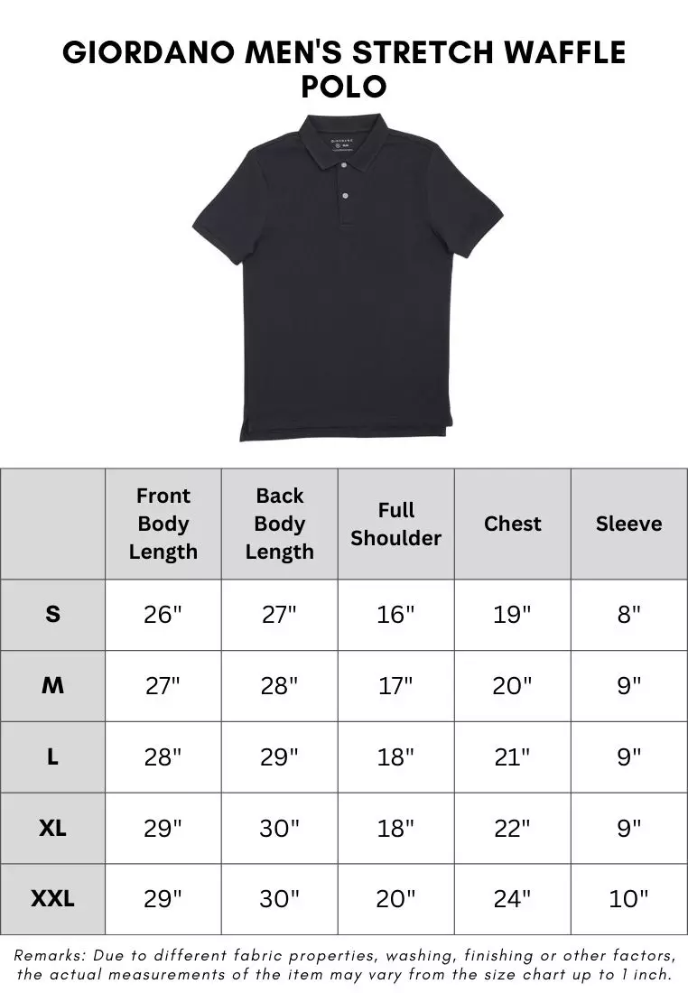 Men's Stretch Waffle Polo