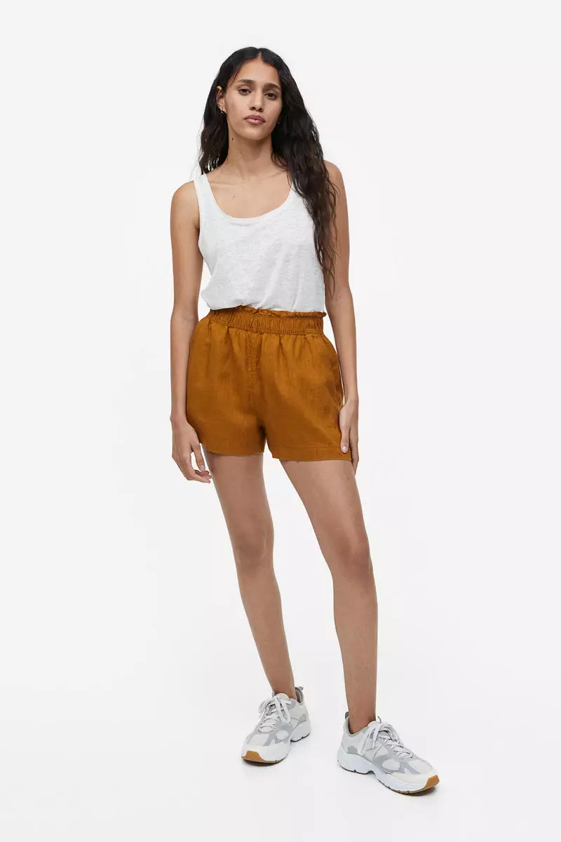 Yellow shorts h&m store
