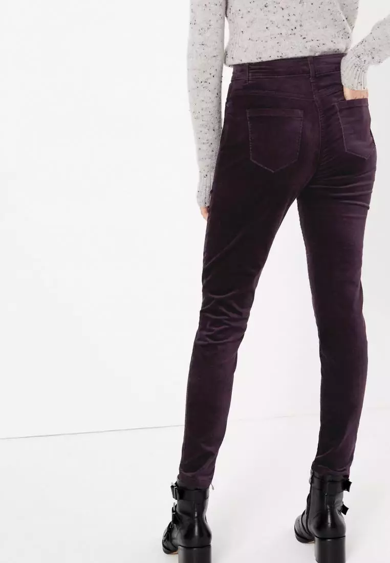 Velvet Corduroy Ankle Grazer Trousers
