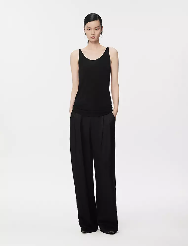 High-Waisted Wide Leg Ultra Long Pants