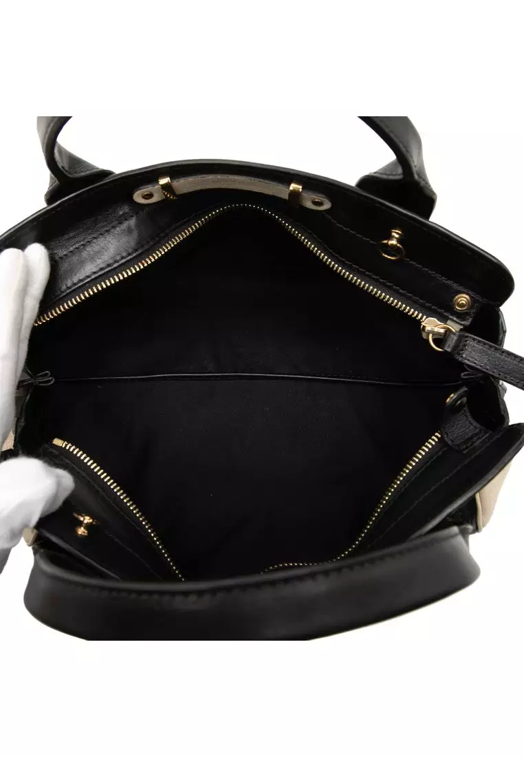 Pre-Loved Chloé Small Bicolor Leather Alice Satchel